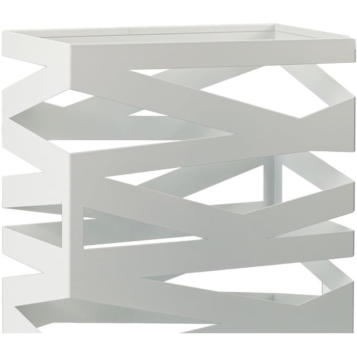 Підставка для парасоль підставка 'Maxi' з металу з піддоном для збору води та гачками - Економія місця 34x14x46 см - Елегантний чорний колір - Ідеальна для декорування входу та коридору