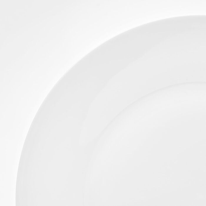 Набір посуду Van Well для 6 осіб: кавовий сервіз з порцеляни, миється в посудомийній машині, підходить для мікрохвильовки (білий)