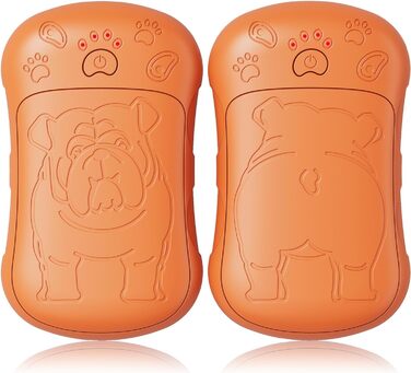 Електричні грілки для рук, 2 шт., 6000 мАг, акумулятор, багаторазові, зарядні, ідеальні для спорту на відкритому повітрі, полювання, гольфу, кемпінгу, теплий подарунок для жінок, чоловіків, дітей (Помаранчевий)