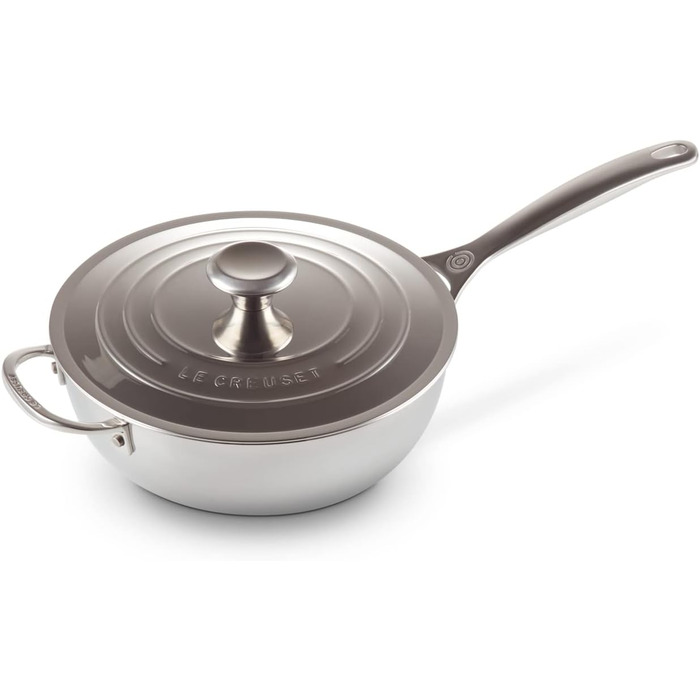 LE CREUSET Набір сковорідок з антипригарним покриттям 24 см (3 шт.) з нержавіючої сталі 3-ply PLUS