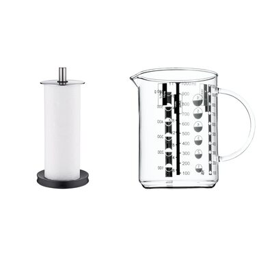 Тримач для паперових рушників WMF Depot вертикальний, 32 см, нержавіюча сталь Cromargan, з силіконовими ніжками, підходить для посудомийки