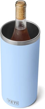 YETI Rambler Wine Chiller, сталевий ізольований охолоджувач вина, блакитний (Big Sky Blue)