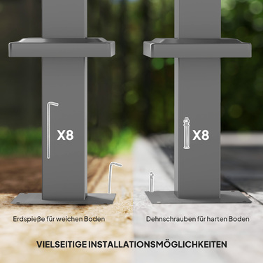 3x3 м Пергола для саду зі знімним дахом, павільйон, навіс для затінку, UPF30+, бежевий