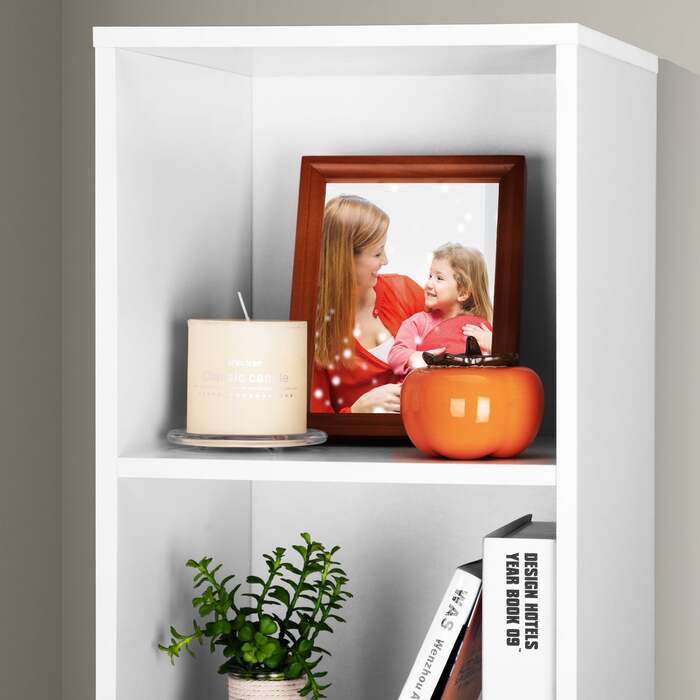 Книжкова шафа Skylar White 106x30x30см