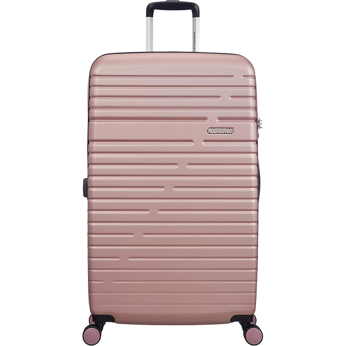 Валіза American Tourister Aero Racer Spinner 68, що розширюється, 75,5 л, Jet Black/Rose Pink