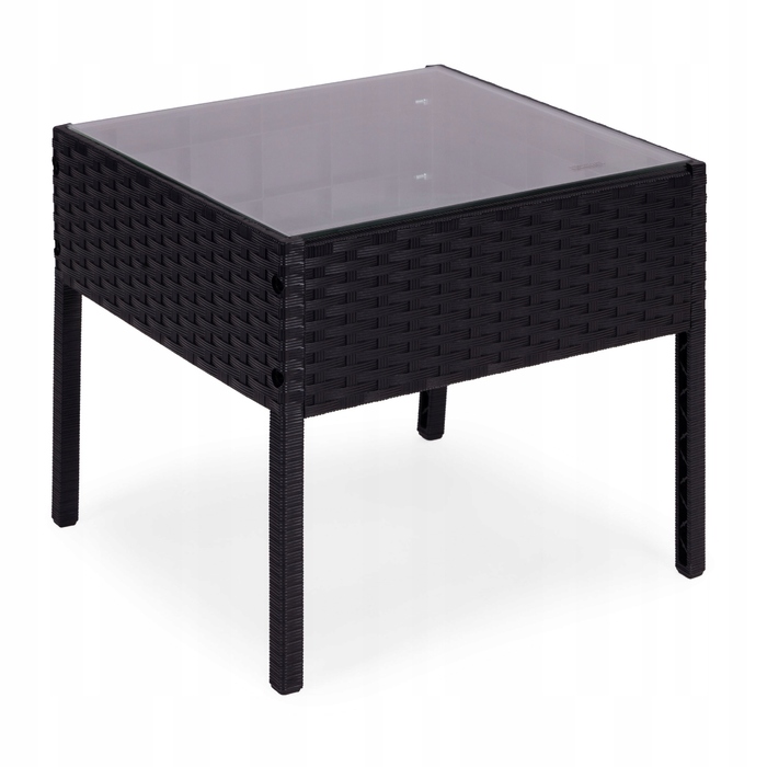 Комплект садових меблів MultiGarden із пластику, чорний, 3 предмети