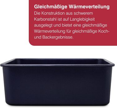 Форма для випічки Zyliss E980194 Springform, з антипригарним покриттям, з вуглецевої сталі, темно-синього кольору, з плоскою основою, для маленьких тортів, з гарантією 5 років