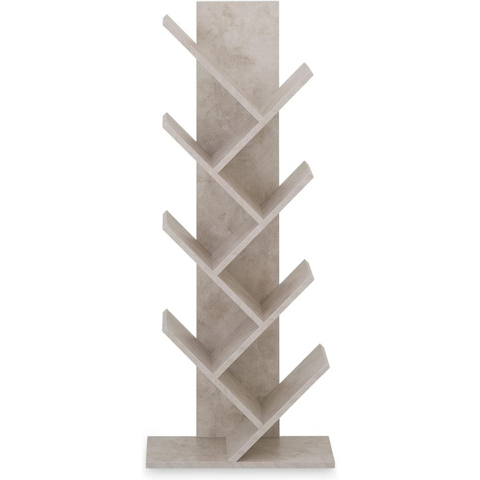 Стильна полиця для книг IDIMEX Jules з бетону - вільного типу, з високоякісної ДСП