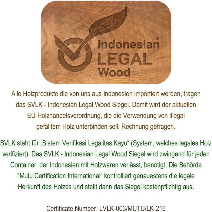 Пуф Divero Saipan з масиву Суар, ручної роботи, колір коричневий
