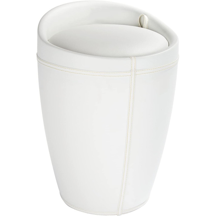 WENKO табурет для ванної кімнати Candy з місцем для зберігання, збирач бруду, ABS-пластик, 20 л, Ø 36 x 50,5 см