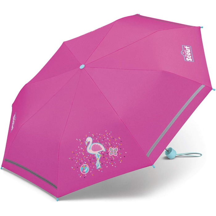 Дитячий кишеньковий парасольку Scout світловідбиваючий - Flamingo