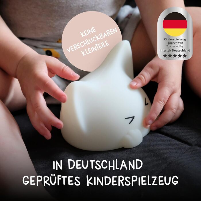 Дитячий LED нічник MegaLight (Catty) — регульований сенсорний світильник для дітей та немовлят, USB-зарядка