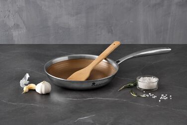 Набір сковорідок MasterPRO GIRO (20+28 см) з антипригарним покриттям ILAG, 3-шаровий, індукційний, для духовки, без PFAS/PFOA/PTFE, з нержавіючою сталею