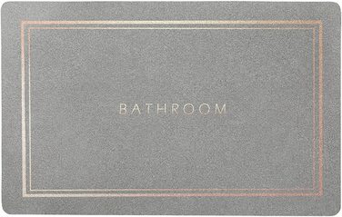 Килимок для ванної кімнати Apomkjoe 40х60 см світло-сірий