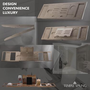 Підставка для ванни Temple Spring з акціїї (складні, дерев'яні) - аксесуари для ванної кімнати