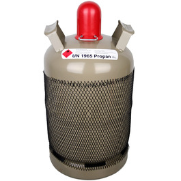11 кг балон з пропаном для кемпінгу, гриля, опалення та пальникових приладів - порожній