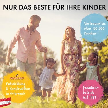 Автобустер WALSER Premium Andy ISOFIX 125-150 см, чорний - Дитячий автокрісло підвищувач ECE R129 (2024)