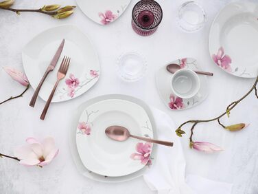 Набір посуду CreaTable Amelie AIKO, 18 предметів, порцеляна, для посудомийної машини та мікрохвильовки