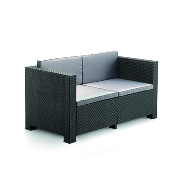 Садовий набір меблів WellHome Black Graphit для вулиці - сучасний комплект