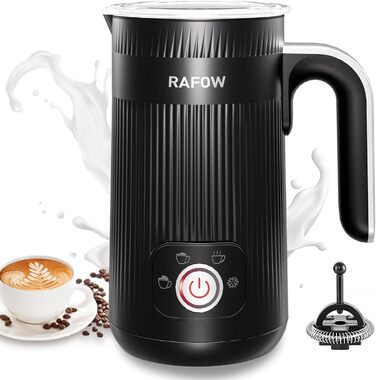 Електричний піноутворювач молока 5-в-1: автоматичний, великий об'єм, для капучино, лате, гарячого шоколаду, миється в посудомийній машині (350мл)