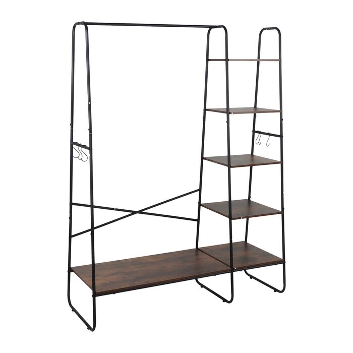 Підставка для одягу Relaxdays з 6 полицями