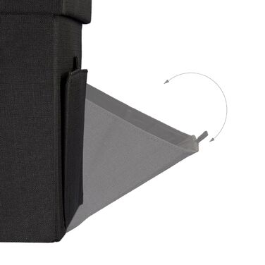 Relaxdays Складний табурет з кришкою