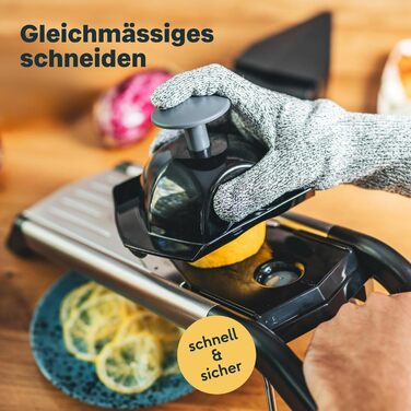 Mandoline для нарізки овочів Silberthal V-подібна з насадками - гостра клинка, компактне зберігання