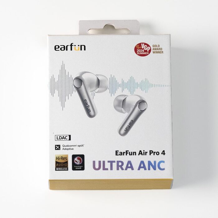 Навушники EarFun Air Pro 4, адаптивне шумозаглушення, aptX, LDAC, акумулятор 52 год, білий