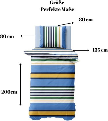 Комплект постільної білизни Nautica Home Dover Satin 100 бавовна, двостороння постільна білизна, блискавка, 135x200 80x80 см