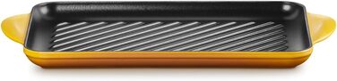 Гриль-сковорода Le Creuset прямокутна чавунова, 33 см, Nectar