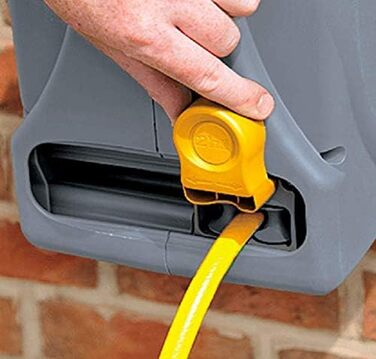 HOZELOCK Компактна коробка для шланга 25 м 2в1: портативна або для кріплення на стіні, легкий механізм намотування, з пульверизатором, з'єднувачами та кріпленням