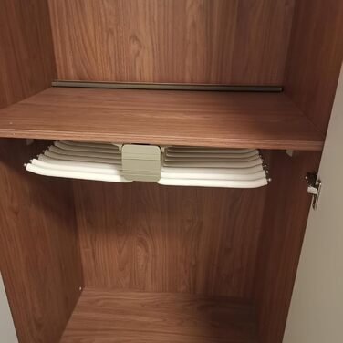 Двохрядна висувна вішалка для штанів з 22 тримачами, органайзер для гардероба з антиковзким покриттям, вантажопідйомність 30 кг, кремова