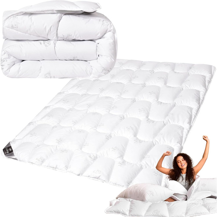 Пухова ковдра sei Design Winter 135x200 см мікрофібра - тепла зимова ковдра для алергіків, Öko-Tex