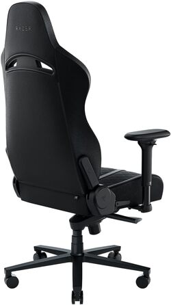 Ігровий крісло Razer Enki Schwarz: Комфорт на весь день (Підтримка попереку, широке сидіння, оптимізована щільність наповнювача, нахил до 152°) Зелений | Стандарт
