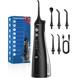 Електрична ірigator для порожнини рота Munddusche: 5 насадок, 4 режими, IPX7, для дому та подорожей
