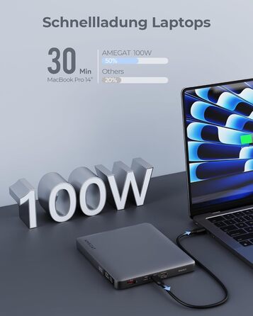 Вт, 20000 мАг ноутбук Power Bank USB C вхід і вихід зовнішня батарея 3 порти, цифровий дисплей, швидка підзарядка 65 Вт, для ноутбуків, планшетів, смартфонів, навушників тощо, 100