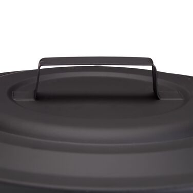 Відро Relaxdays Ascheeimer з кришкою зі сталі