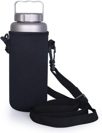 Фляга для води iBasingo 1050 мл, титанова, спортивна, для туризму та кемпінгу, з широким горлом, без витоку, Ti3005D/Ti3006d