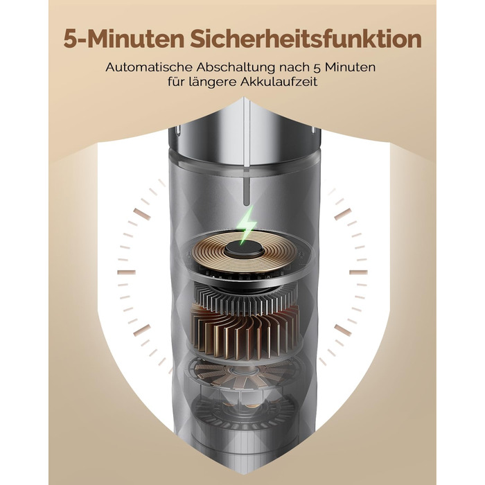 Електричний пінний балон Maestri House LunaFro 2.0 (сірий): бездротовий міксер з регулюванням швидкості та нержавіючою сталею