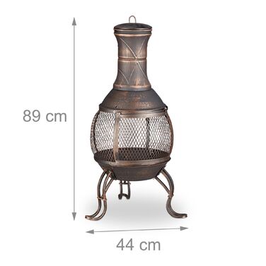 Relaxdays Текільський камін з гачком для прибирання