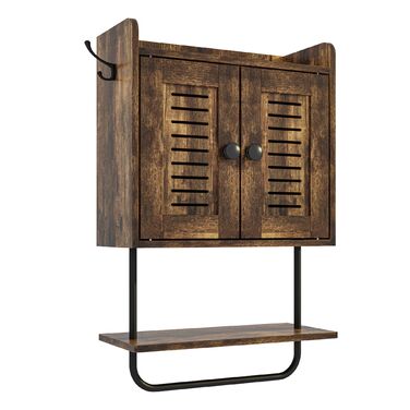 Підвісна поличка Relaxdays з тримачем для рушників