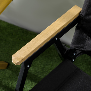 Кемпінгові стільці, 2 шт., пляжні, складні, сталевий каркас, 