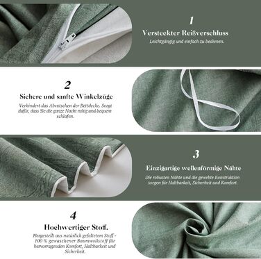 Набір постільної білизни SOULFUL 155x220, бавовна, салатовий, 2 шт. (1x155x220, 1x80x80)