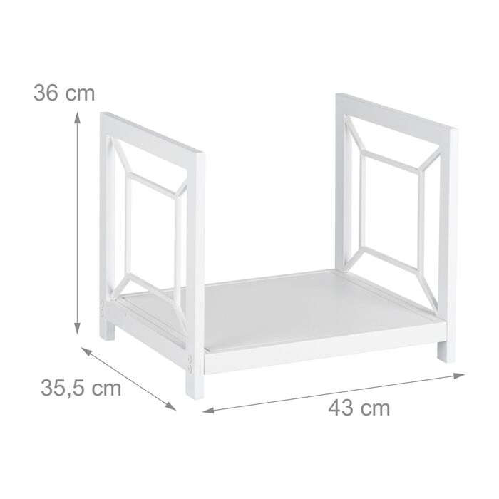 Стильна металева полиця для дров Relaxdays