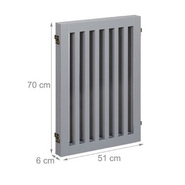 Захисний бар'єр Relaxdays сірого кольору, 70 см