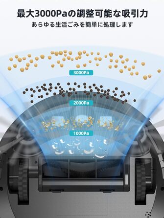 Робот-пилосос HONITURE G20 з функцією миття підлоги, 4000Pa, 3-в-1, для тварин, килимів, твердих підлог, з пультом дистанційного керування, білий