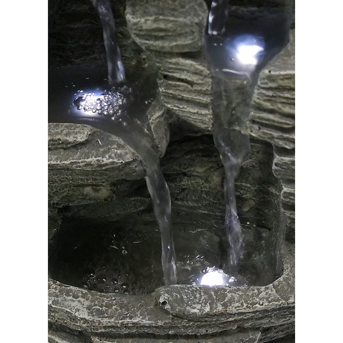 Фонтан Гранд-Каньйон Zen'light SCFR150, сірий, Кам'яний, 19 x 16 x 28 см