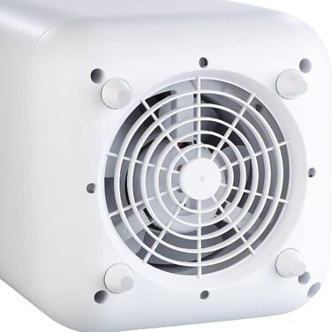 Побутова техніка Sichler 3в1 Зволожувач повітря настільна мийка повітря 3 в 1 XL, зволожувач і охолоджувач, ультрафіолетове світло, 4 л, білий (кондиціонери проти сухого повітря, дезінфекція ультрафіолетовим світлом, настільний вентилятор)