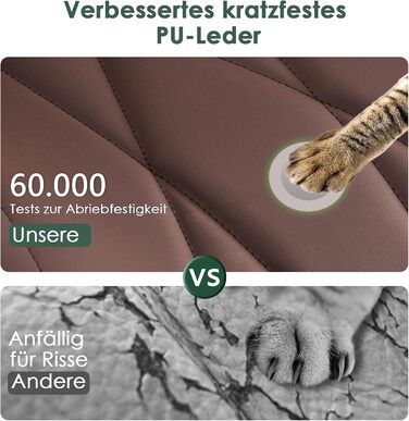 Офісний стілець YOUTASTE з візерунком листя, ергономічний, регульований по висоті, з функцією гойдання, без підлокітників, шкіряний, для дому та офісу (колір: коричневий)