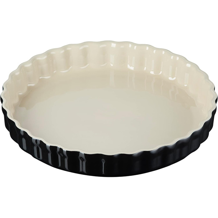 Форма для випічки LE CREUSET, 2.1 л, 28 см, кераміка, чорна, блискуча